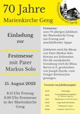 70 Jahre Kirche Untergeng