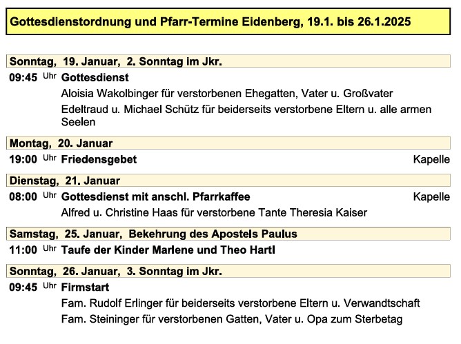 Pfarre Eidenberg 20250118