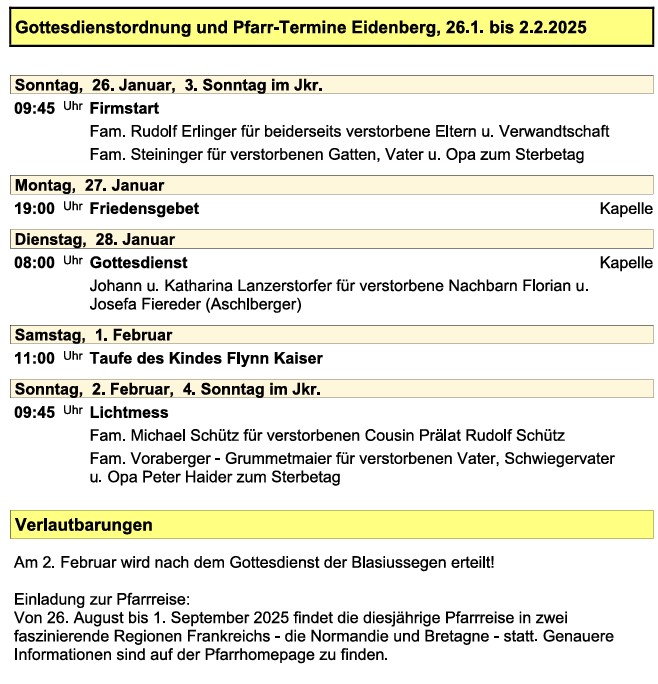 Pfarre Eidenberg 20250126